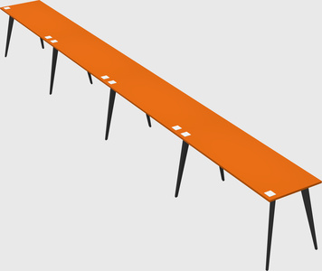 Modern rectangular office desk