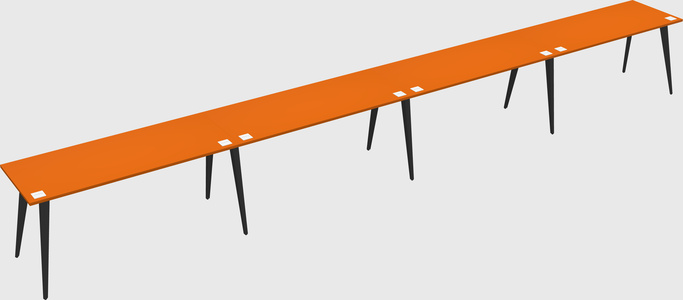 Modern rectangular office desk