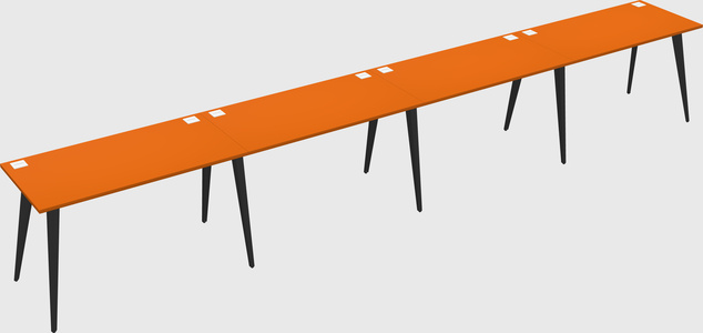 Modern rectangular office desk