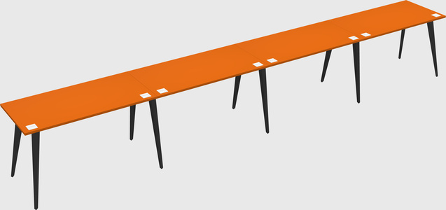 Modern rectangular office desk