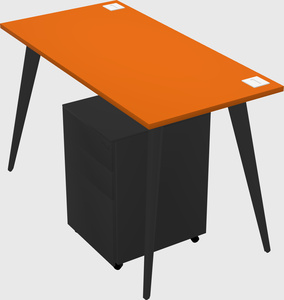 Modern rectangular office desk