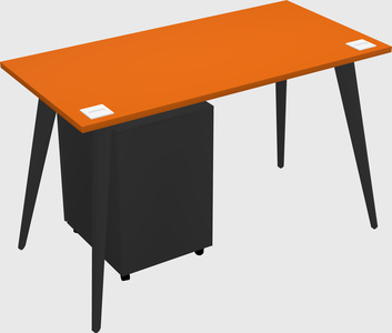 Modern rectangular office desk