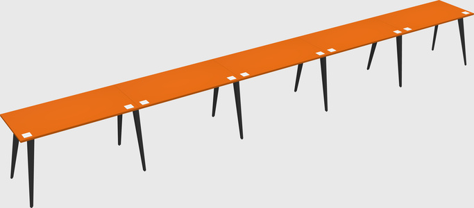 Modern rectangular office desk