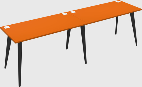 Modern rectangular office desk
