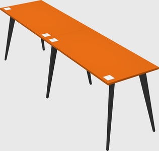 Modern rectangular office desk