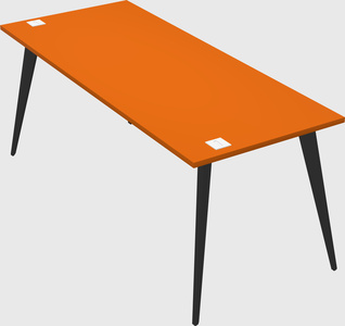 Modern rectangular office desk
