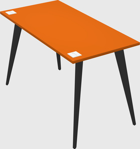 Modern rectangular office desk