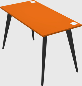 Modern rectangular office desk