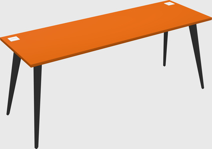 Modern rectangular office desk