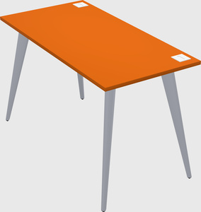 Modern rectangular office desk
