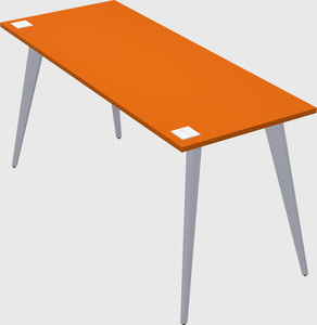 Modern rectangular office desk