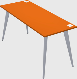 Modern rectangular office desk