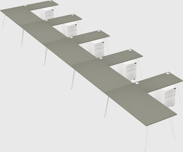 Modern l-shaped office desk
