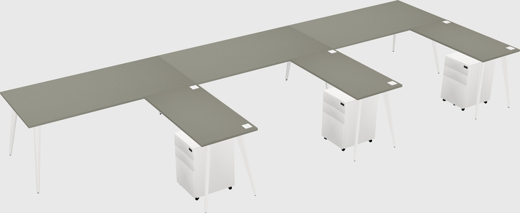 Modern L-shaped Office Desk