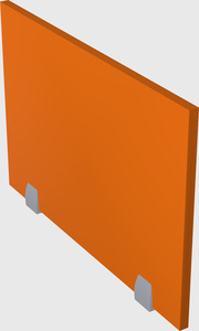 Desk privacy panel