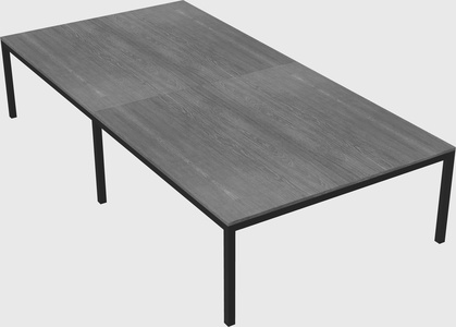 Shared rectangular desk