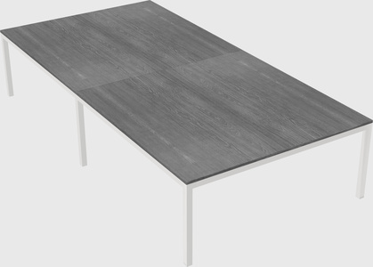 Shared rectangular desk
