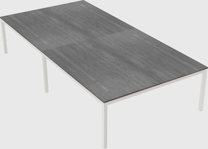 Shared rectangular desk