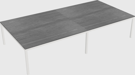 Shared rectangular desk