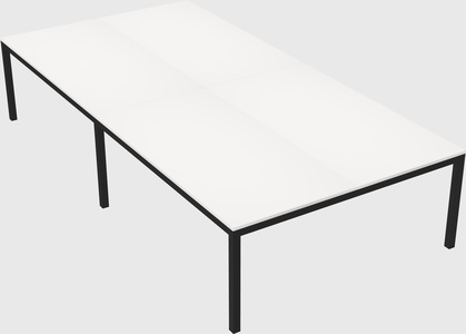 Shared rectangular desk