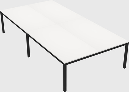 Shared rectangular desk