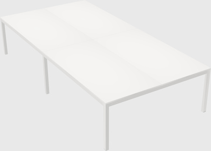 Shared rectangular desk