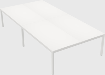 Shared rectangular desk