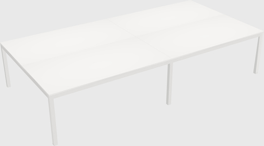 Shared rectangular desk