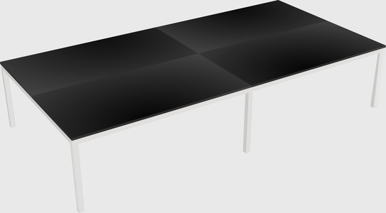 Shared rectangular desk