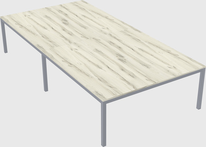 Shared rectangular desk