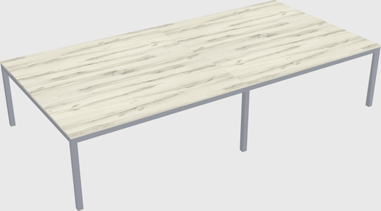 Shared rectangular desk