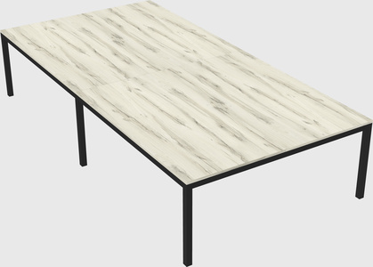 Shared rectangular desk