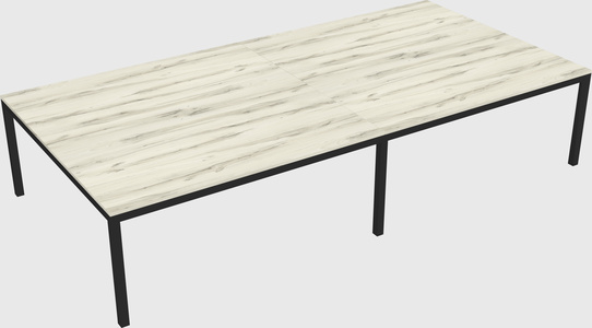 Shared rectangular desk