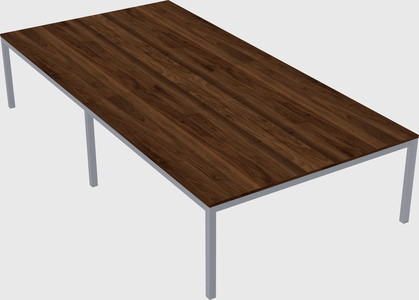 Shared rectangular desk