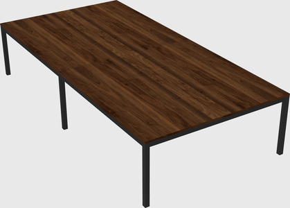 Shared rectangular desk