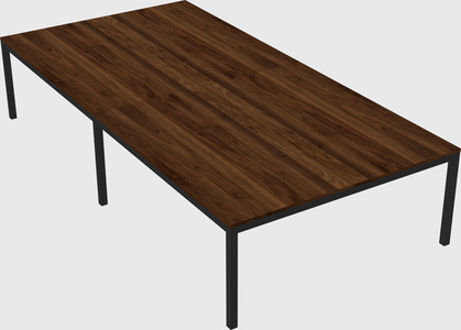 Shared rectangular desk