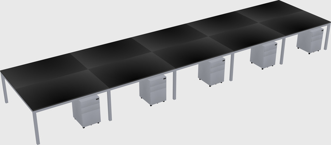 Shared Rectangular Desk