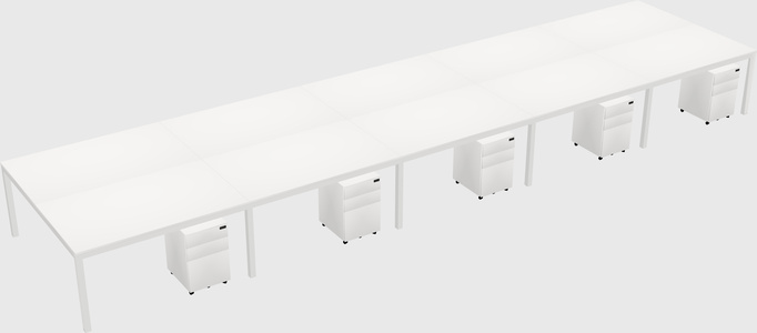 Shared Rectangular Desk