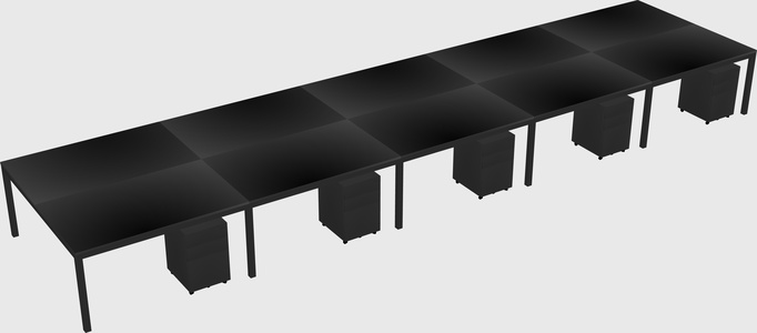Shared Rectangular Desk