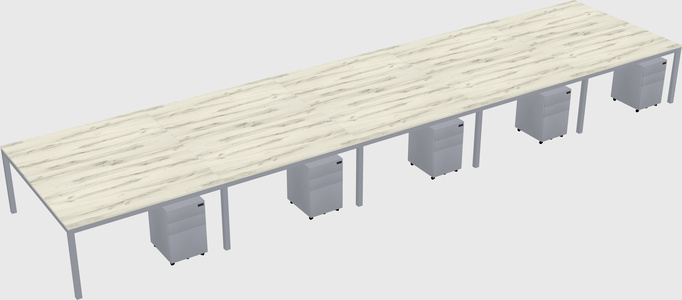 Shared Rectangular Desk