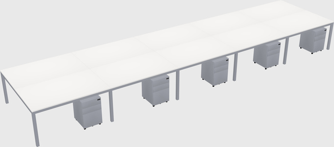 Shared Rectangular Desk