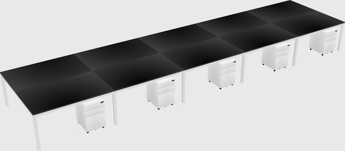Shared Rectangular Desk