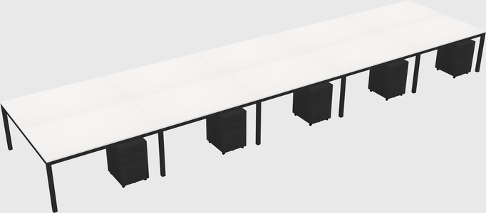Shared Rectangular Desk