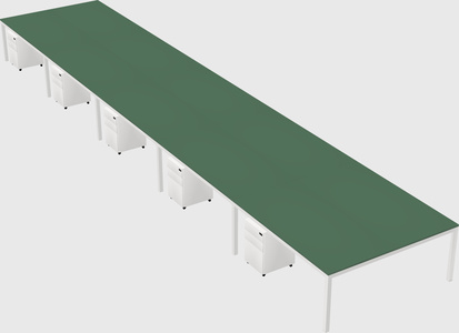 Shared rectangular desk