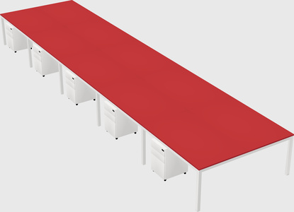 Shared rectangular desk