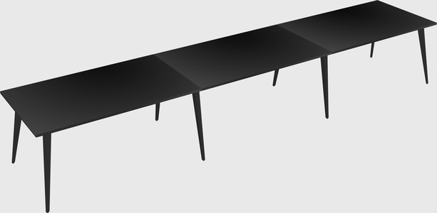 Modern rectangular office desk