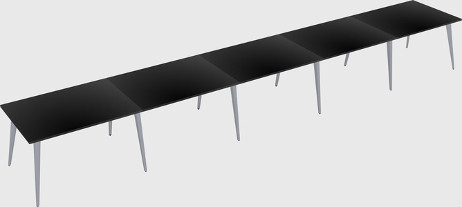 Modern rectangular office desk