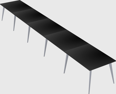 Modern rectangular office desk