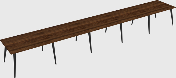 Modern rectangular office desk