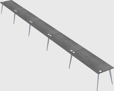 Modern rectangular office desk